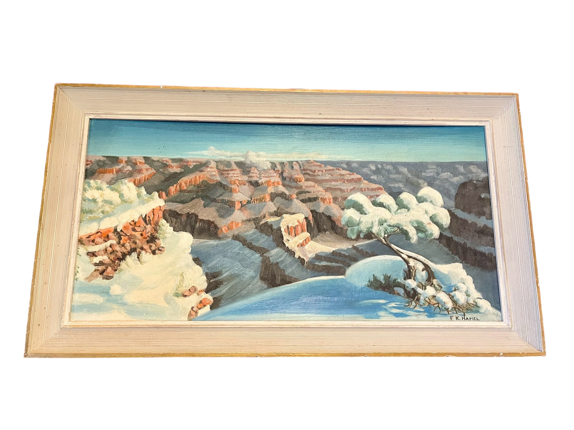 F.K. Hamel Acrylic on Board Framed Painting
