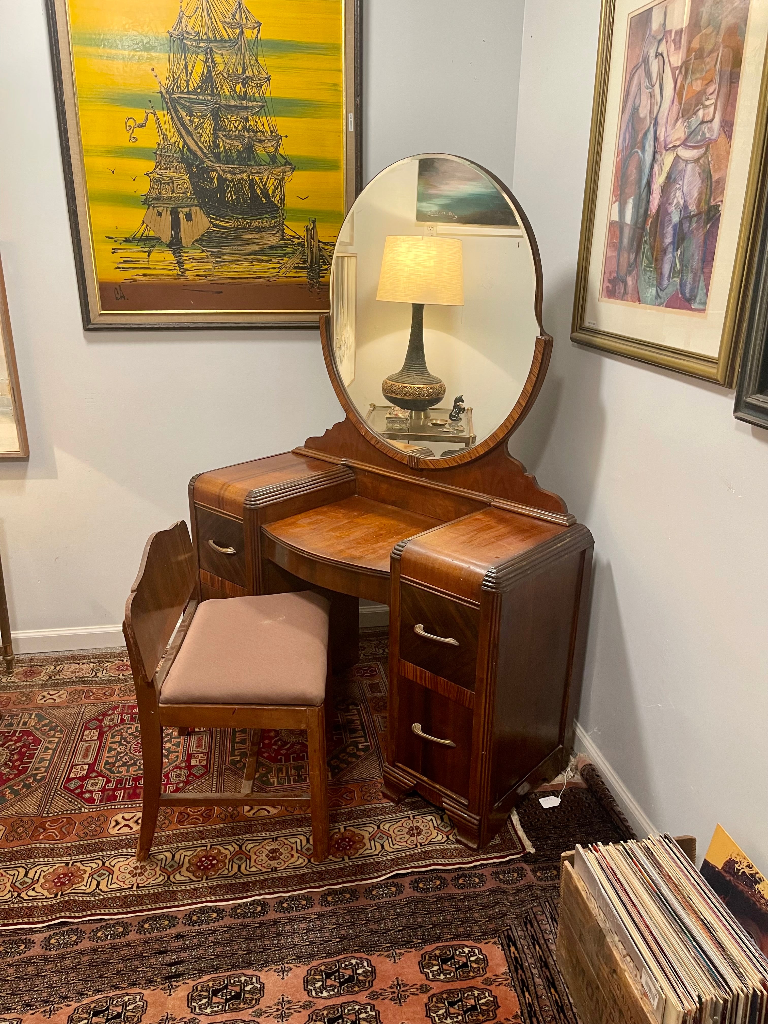 Antique Art Deco Vanity Antique Art Deco Vanity
