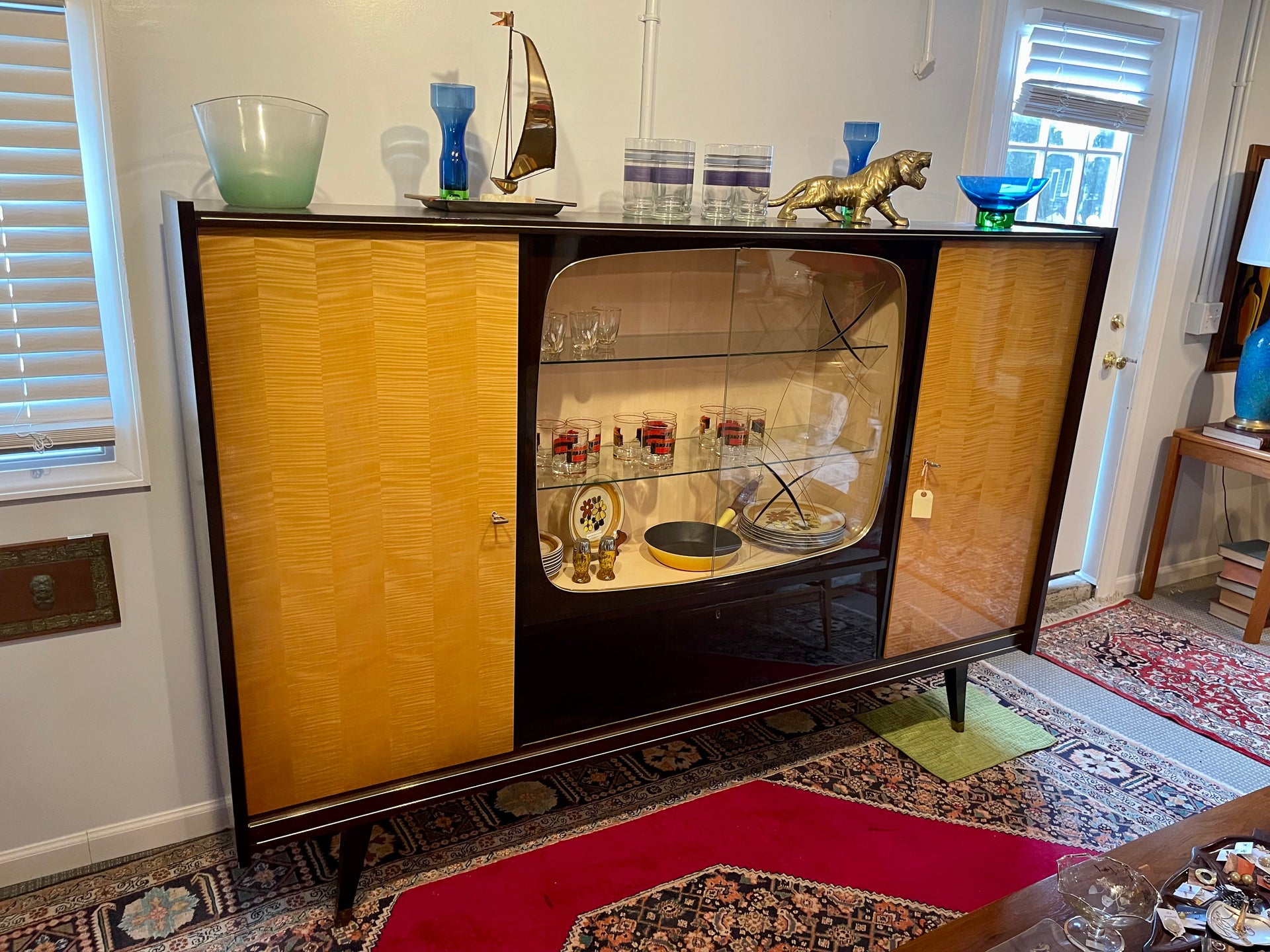 Midcentury Atomic German Shrunk Cabinet