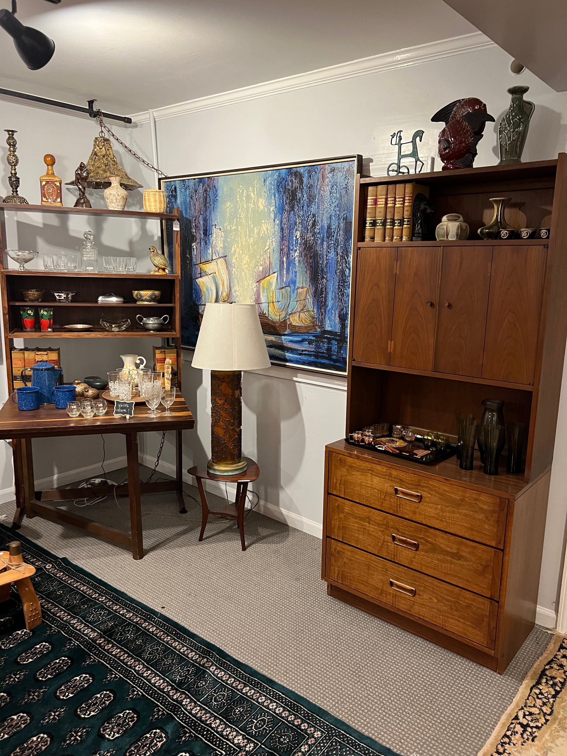 Lane Acclaim Petite Walnut MCM Hutch