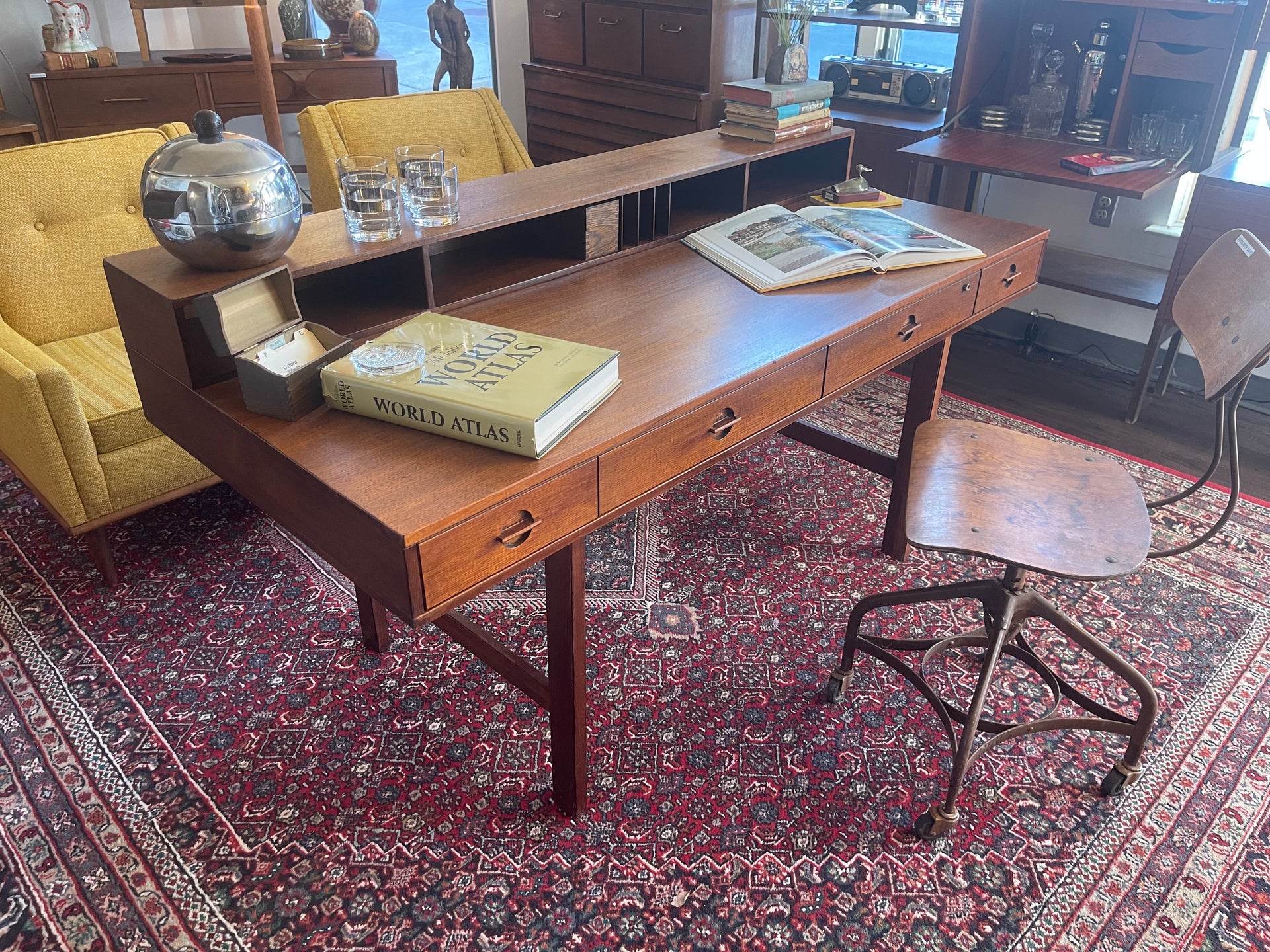 Danish Peter Løvig Nielsen Partners Desk in Walnut