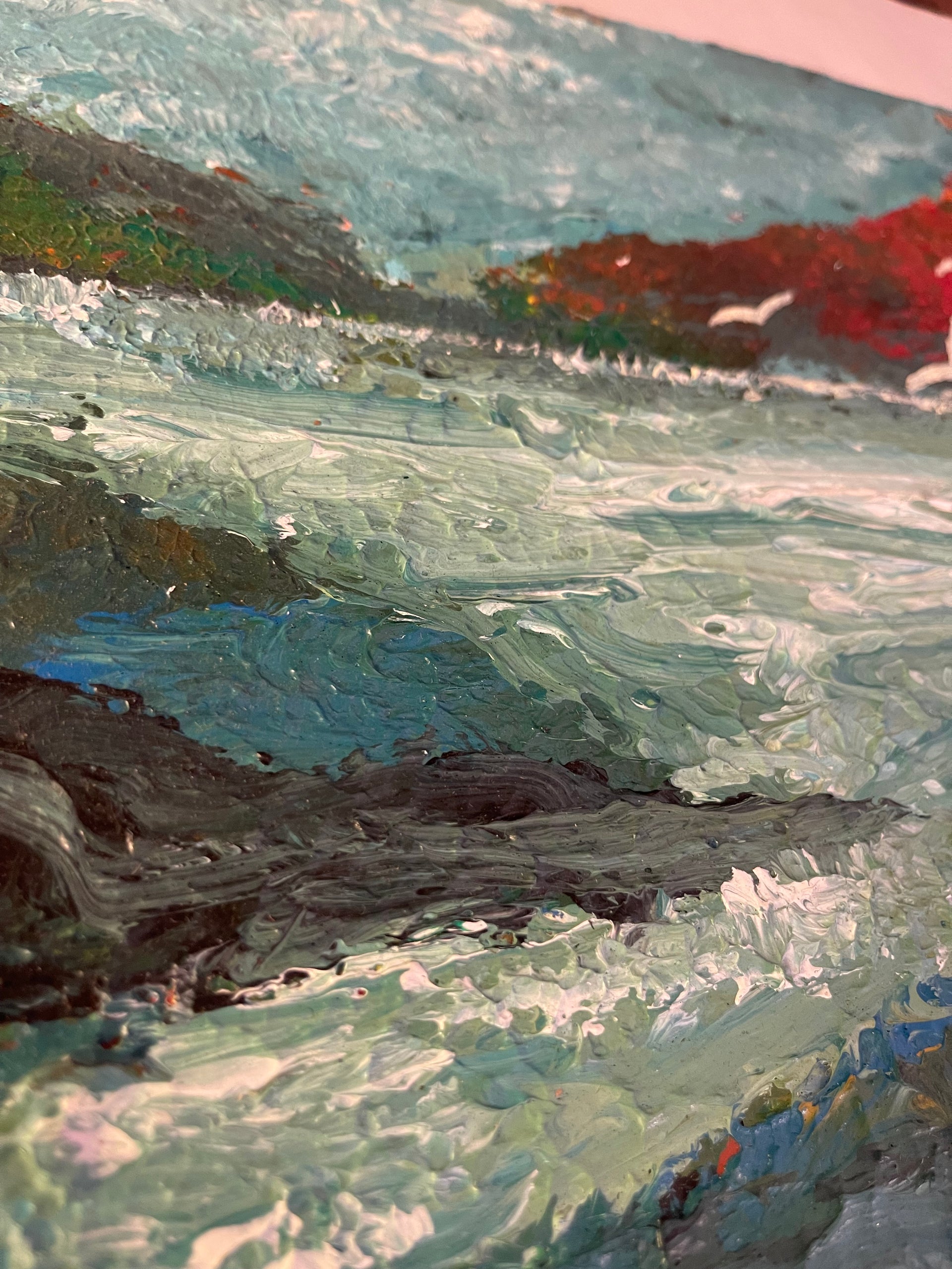 Alan Braley Oil on Board Seascape
