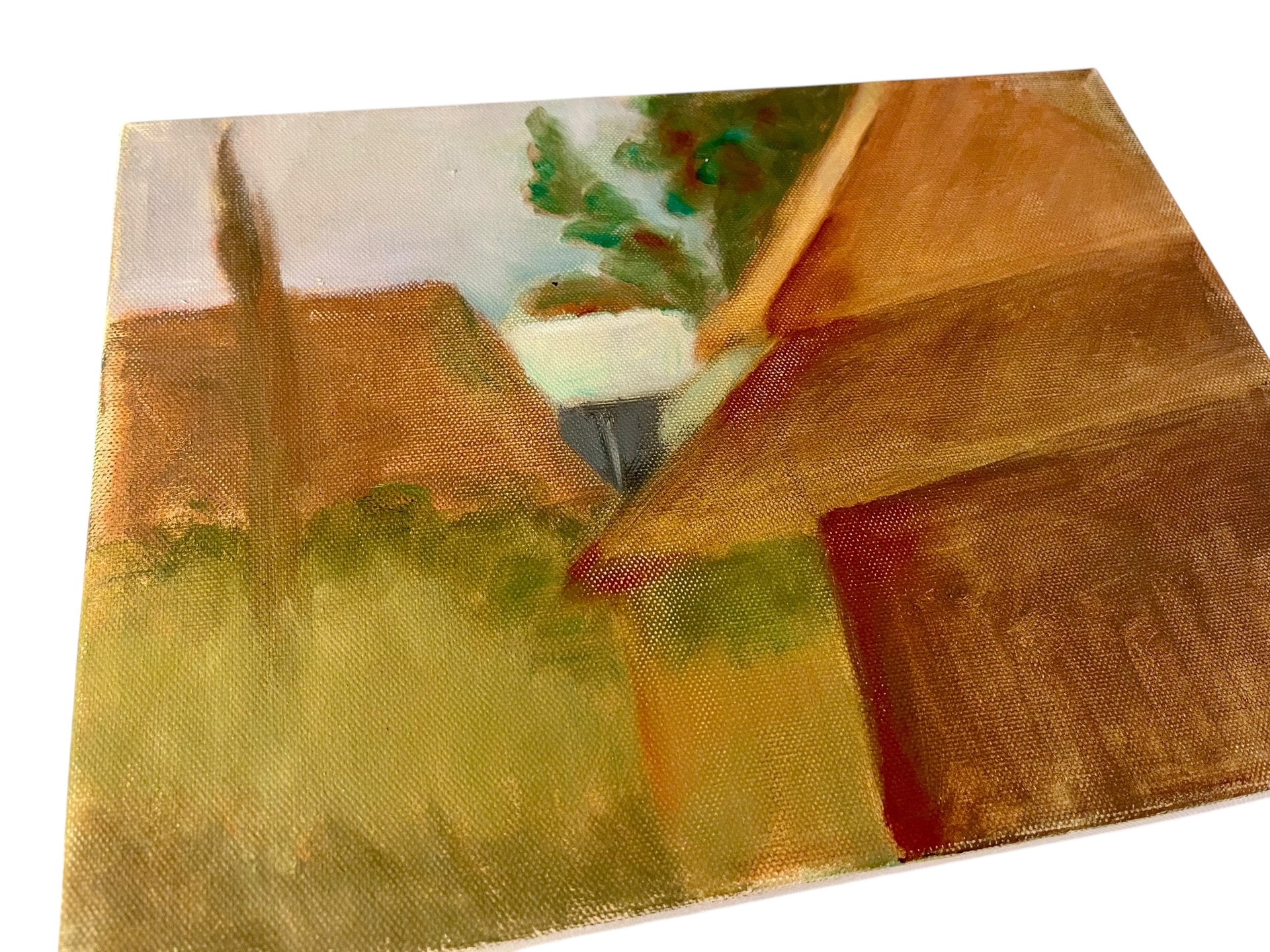 Acrylic on Canvas Houses Painting