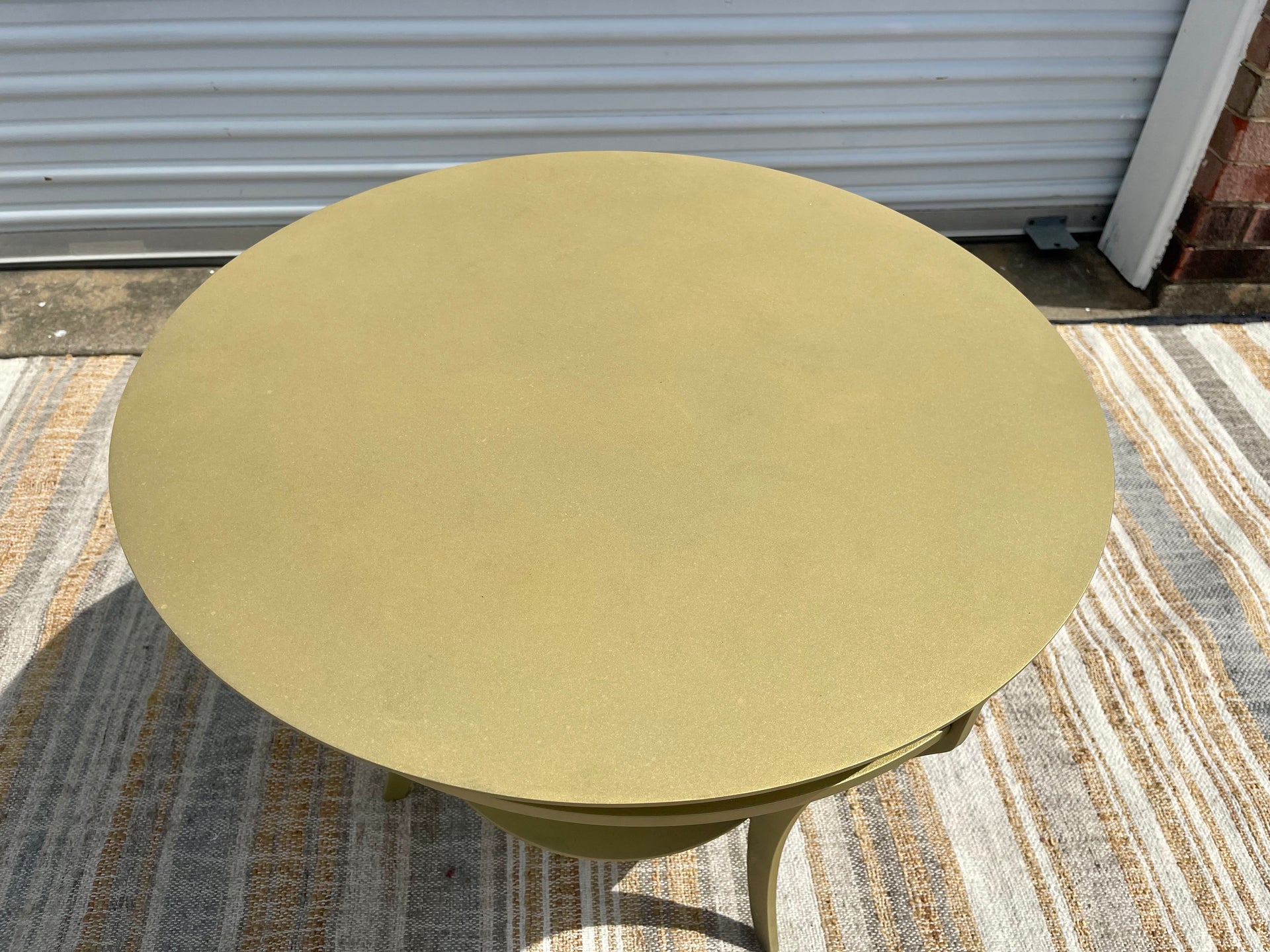 Room & Board Round Steel Table
