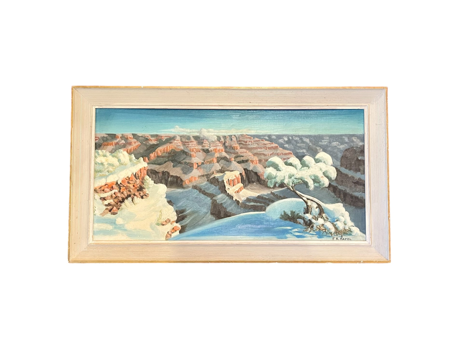 F.K. Hamel Acrylic on Board Framed Painting