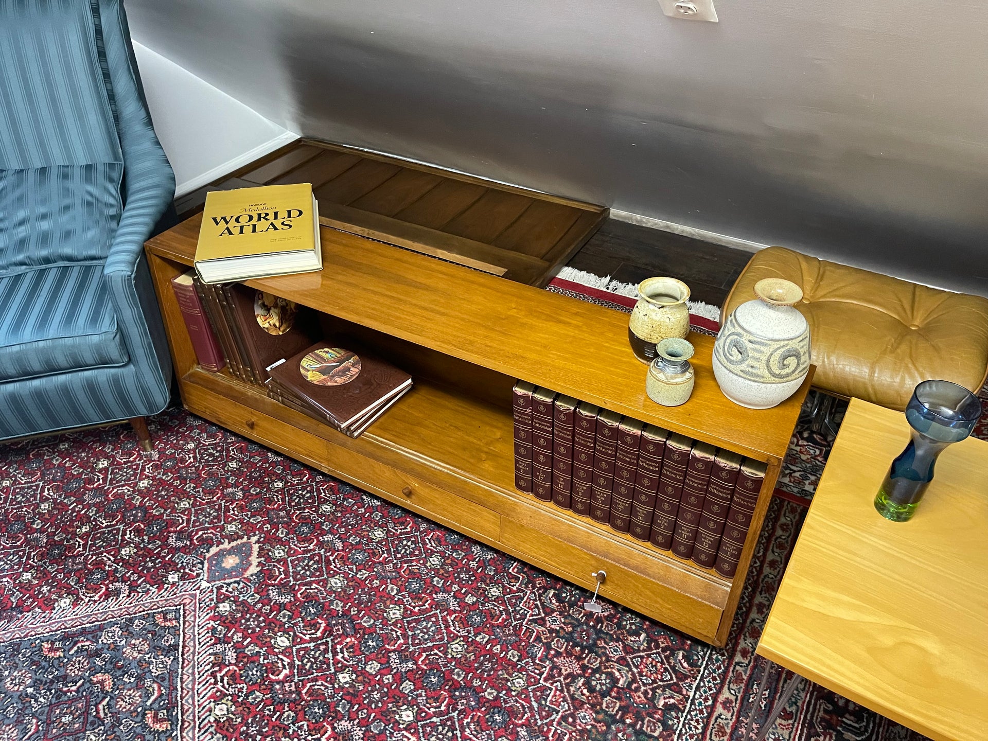 Stanley Furniture Low Bookcase or Record Storage Cabinet