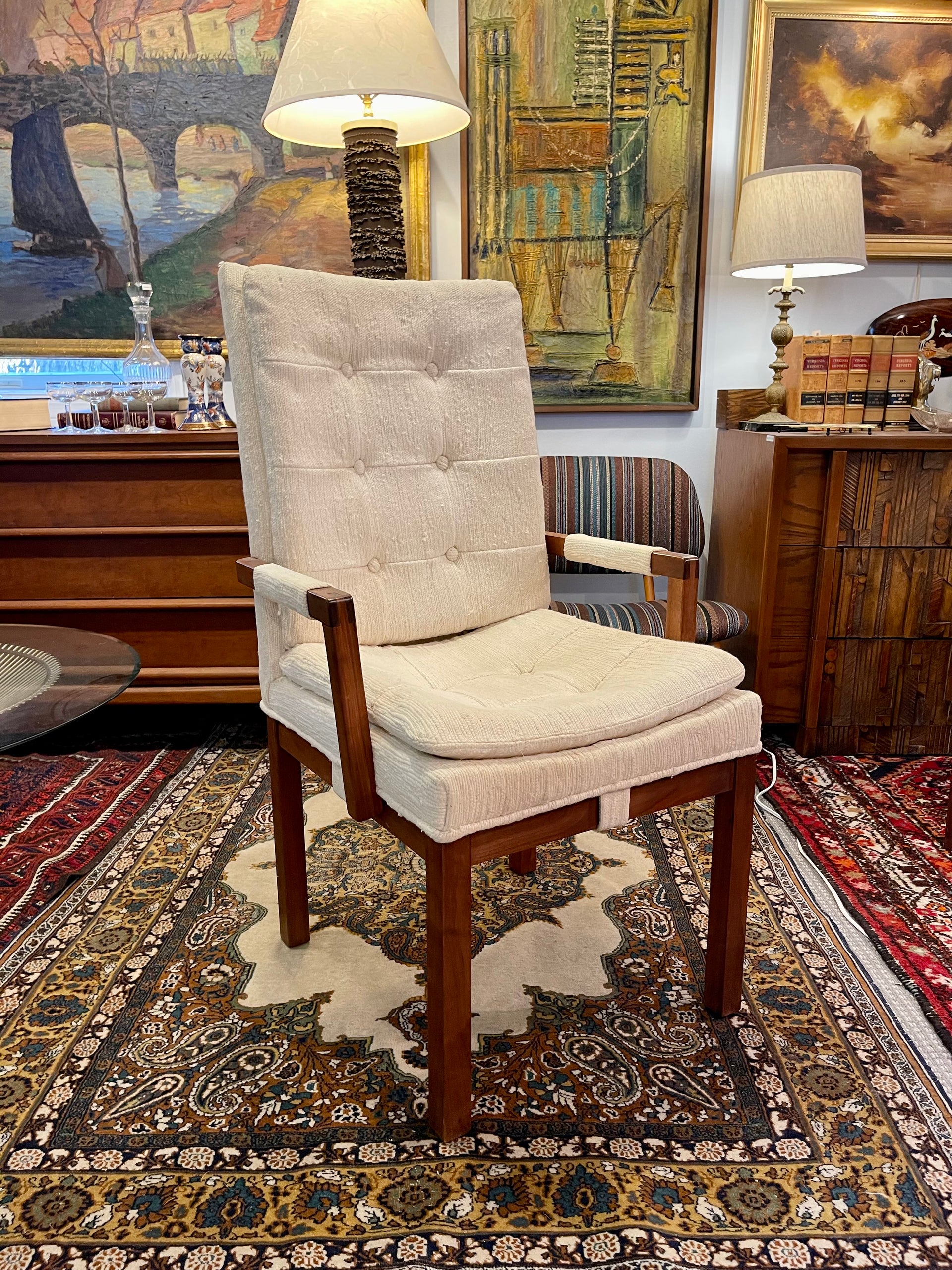 Martin Gershun for Willingham Walnut Dining Chairs (4)
