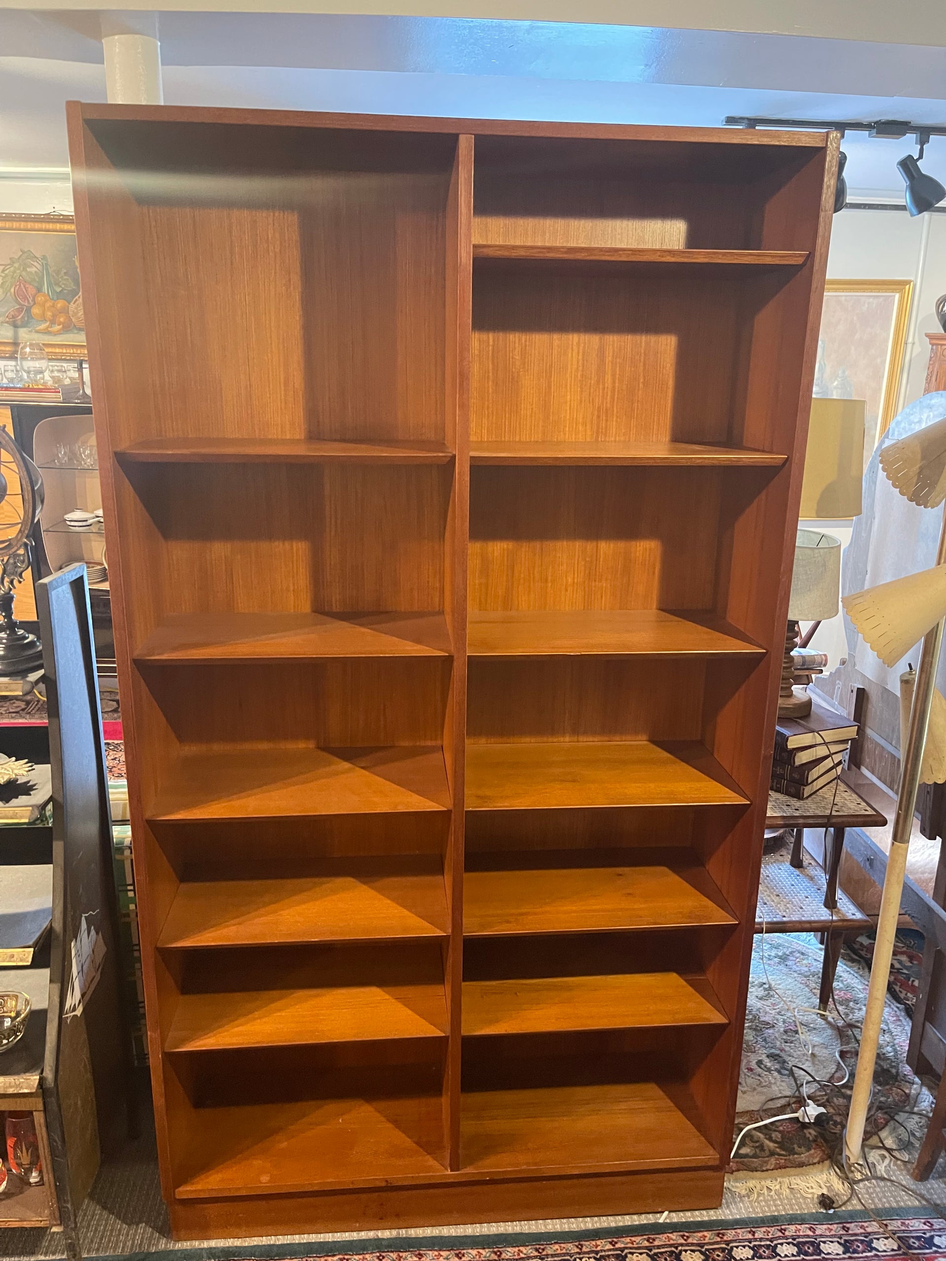 Poul Hundevad Large Teak Bookcase