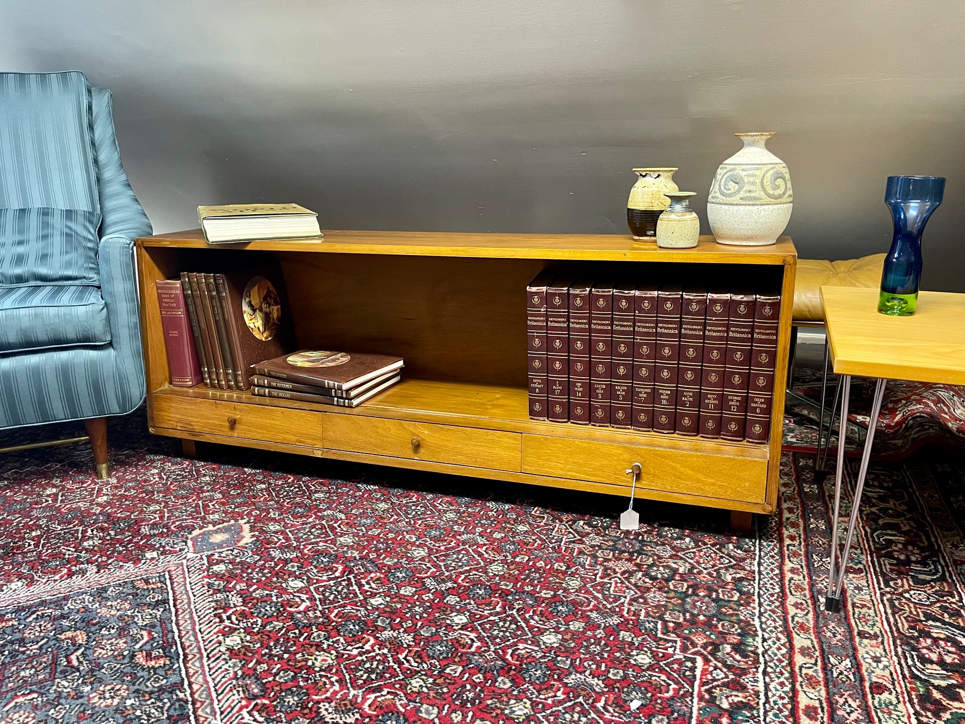 Stanley Furniture Low Bookcase or Record Storage Cabinet