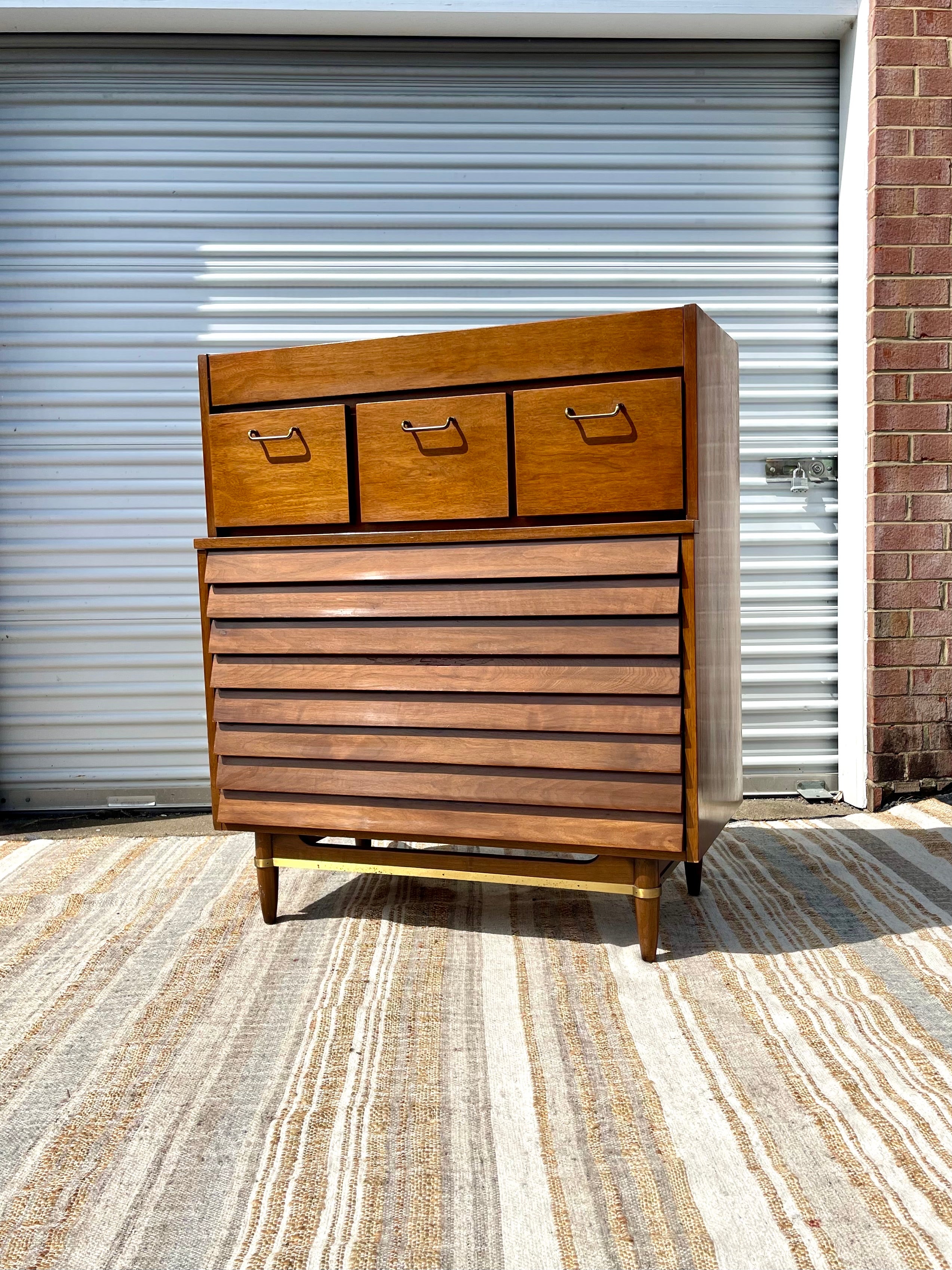 American of Martinsville Dania Tallboy Dresser designed by Martin Gers American of Martinsville Dania Tallboy Dresser designed by Martin Gers