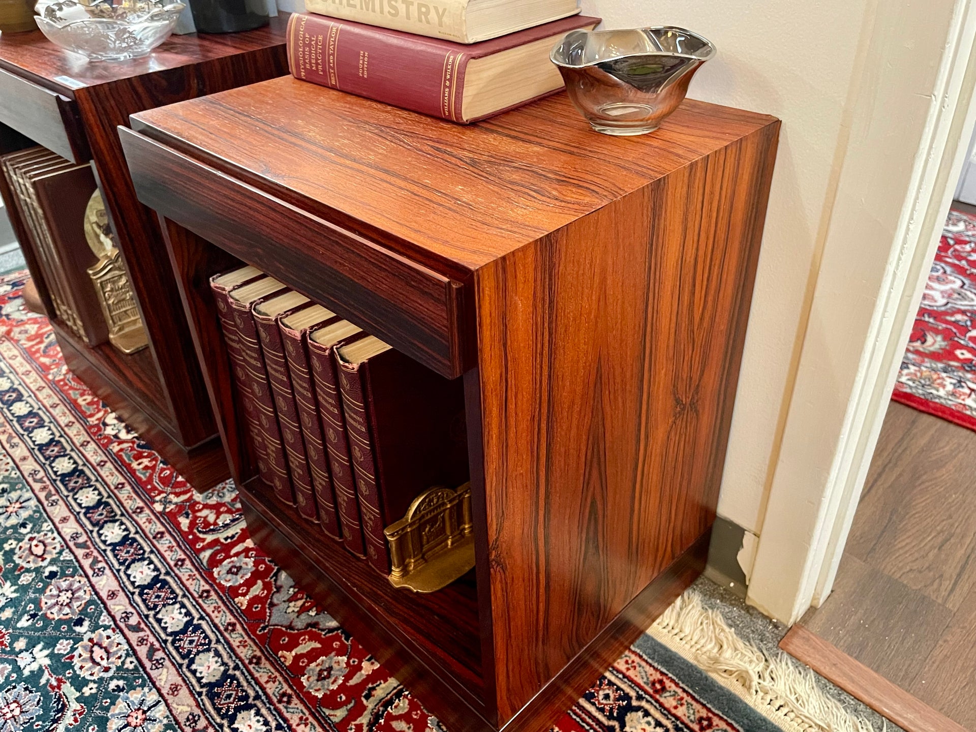 Arne Wahl Ivensen for Vinde Mobelfabrik Rosewood Nightstands