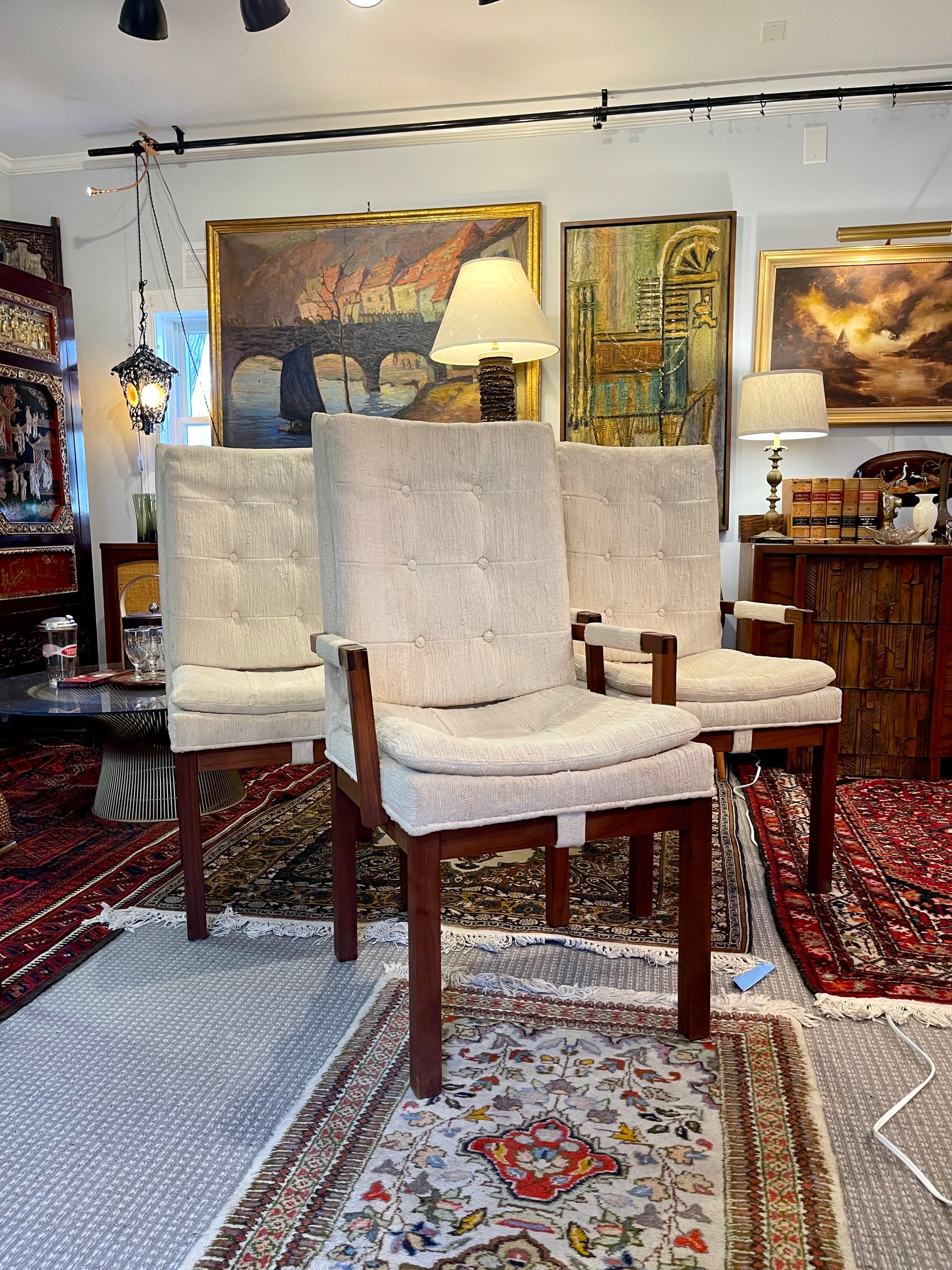 Martin Gershun for Willingham Walnut Dining Chairs (4)