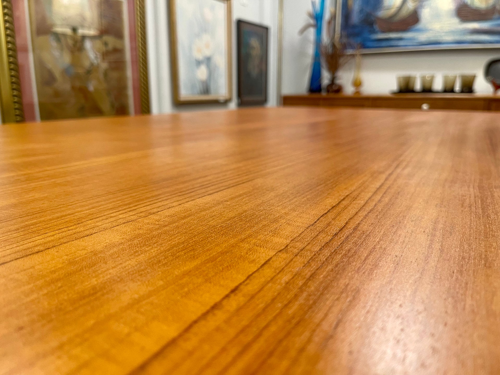 Rosewood and Teak Scandinavian Modern Dining Table by Niels Otto Møller