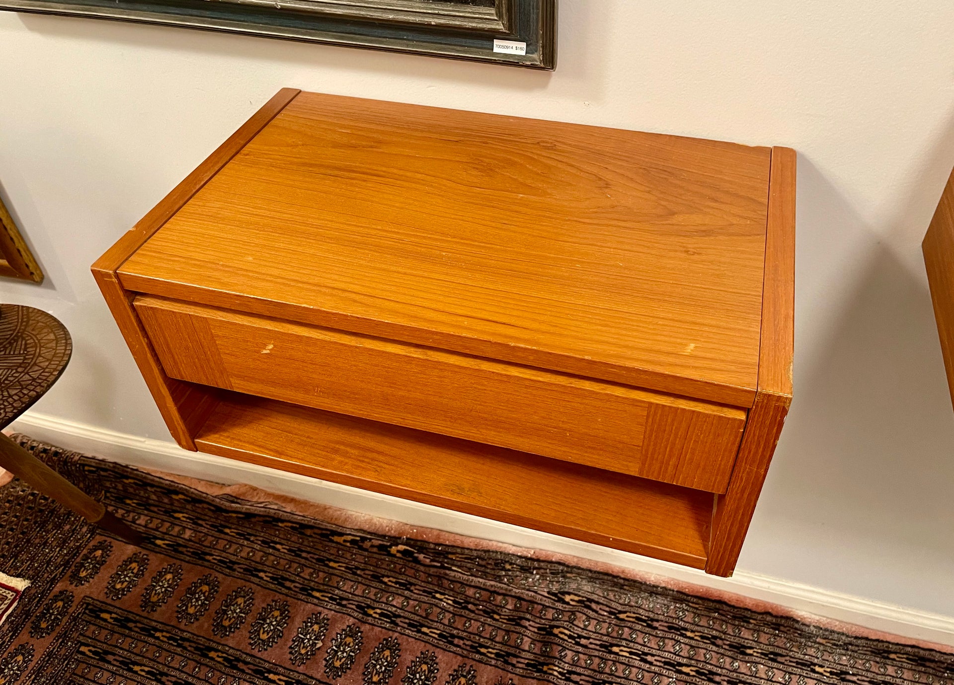 Danish Teak Floating Nightstands
