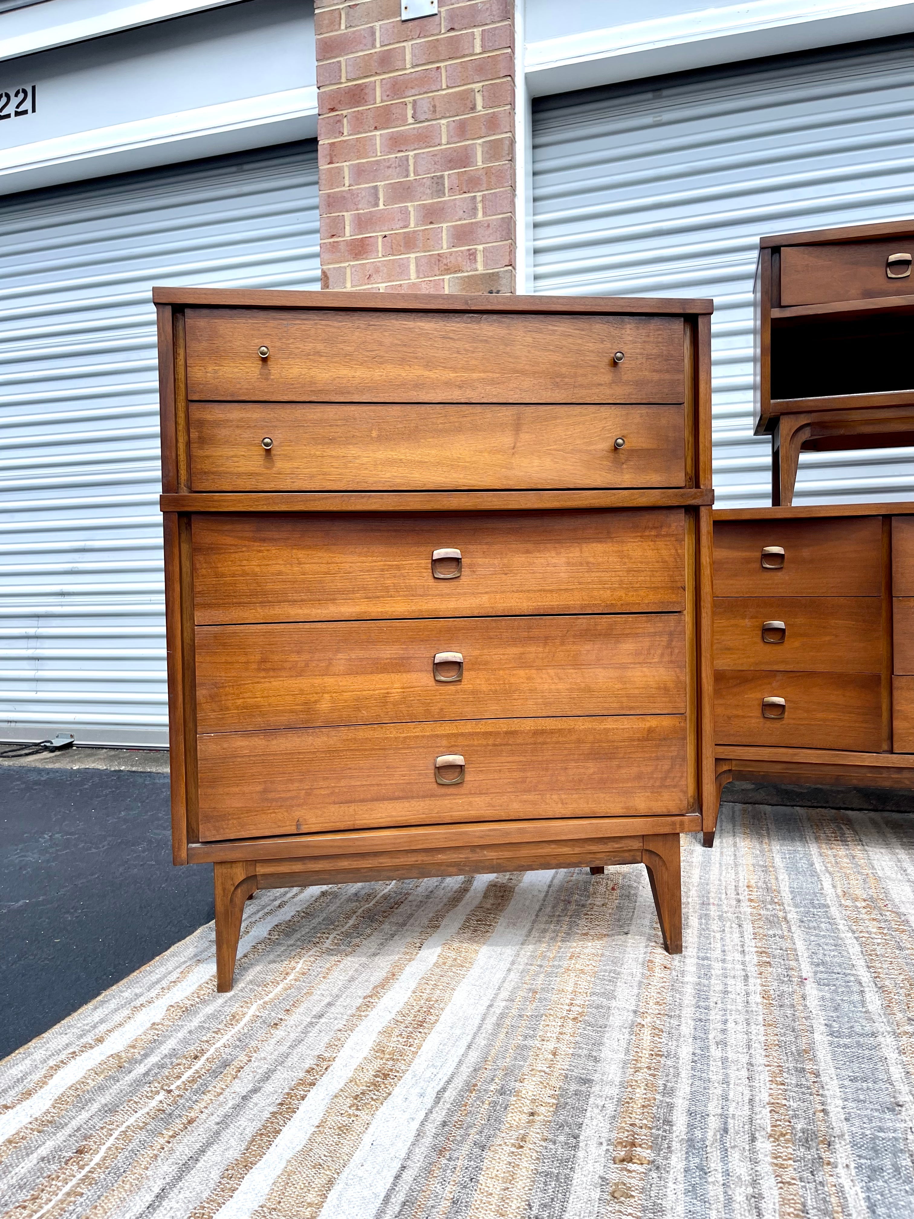 Johnson Carper MCM Tallboy Dresser Johnson Carper MCM Tallboy Dresser