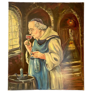 Oil on Canvas Sinful Monk Painting by Harry Hoffman