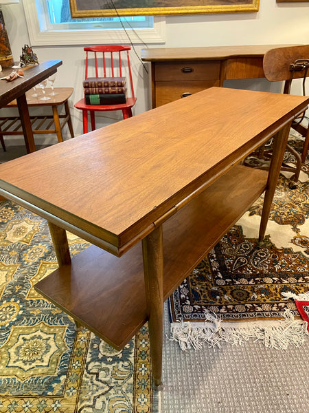 Midcentury Modern Walnut Console Table