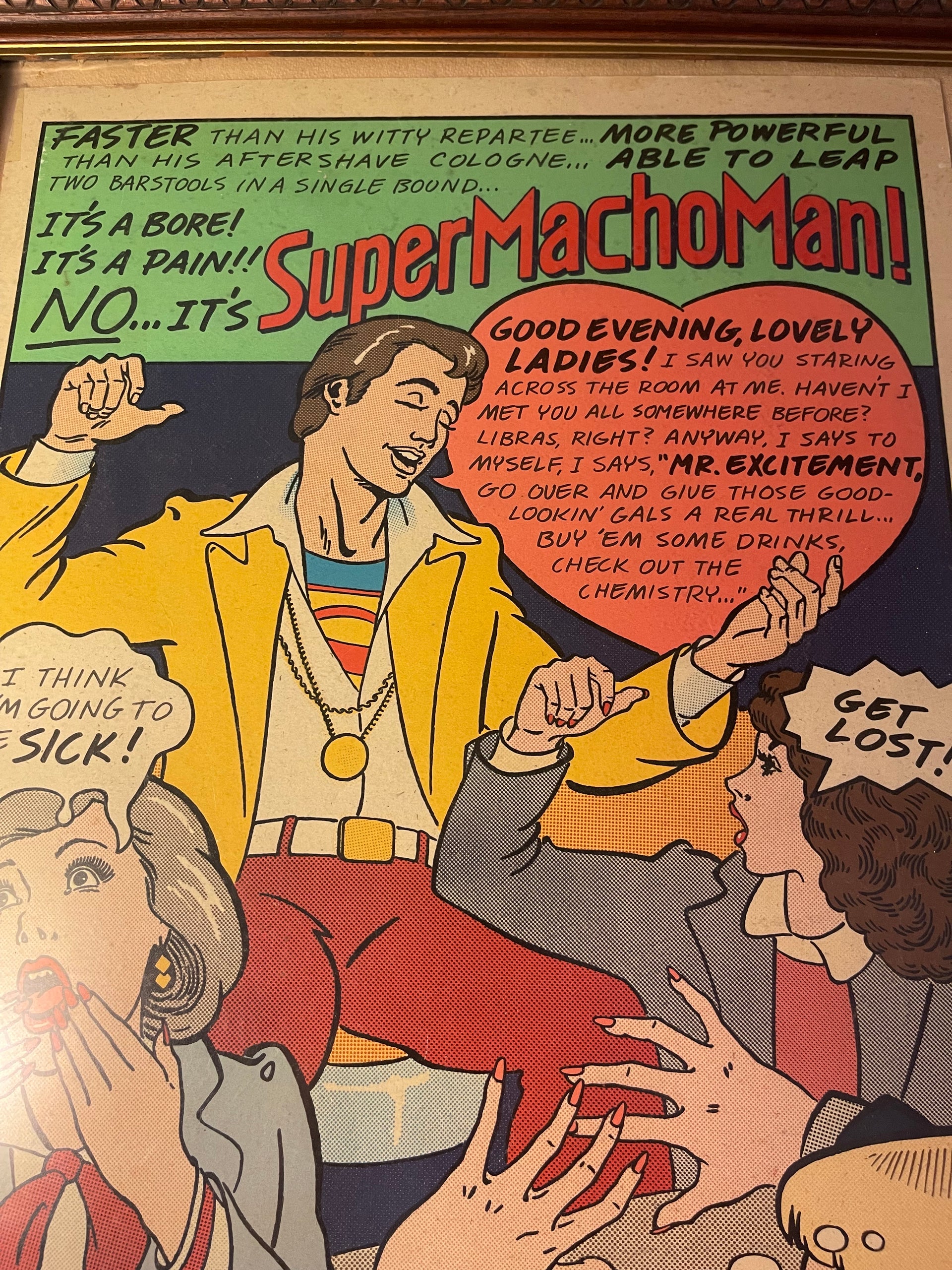 1984 Super Macho Man Satire Poster