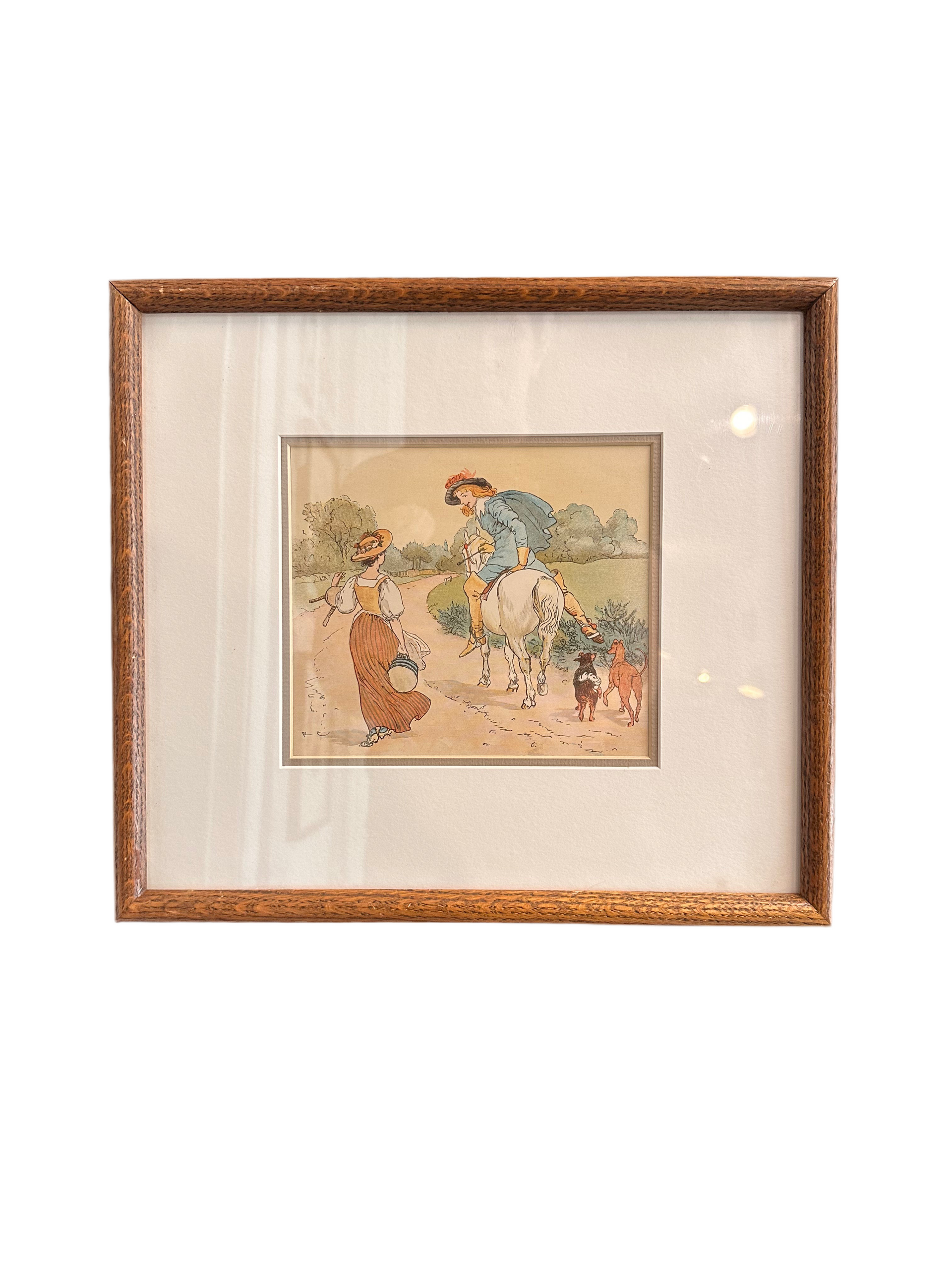Pals on a Path Watercolor Print