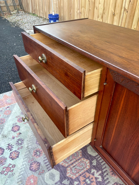 MCM Petite Mahogany Credenza