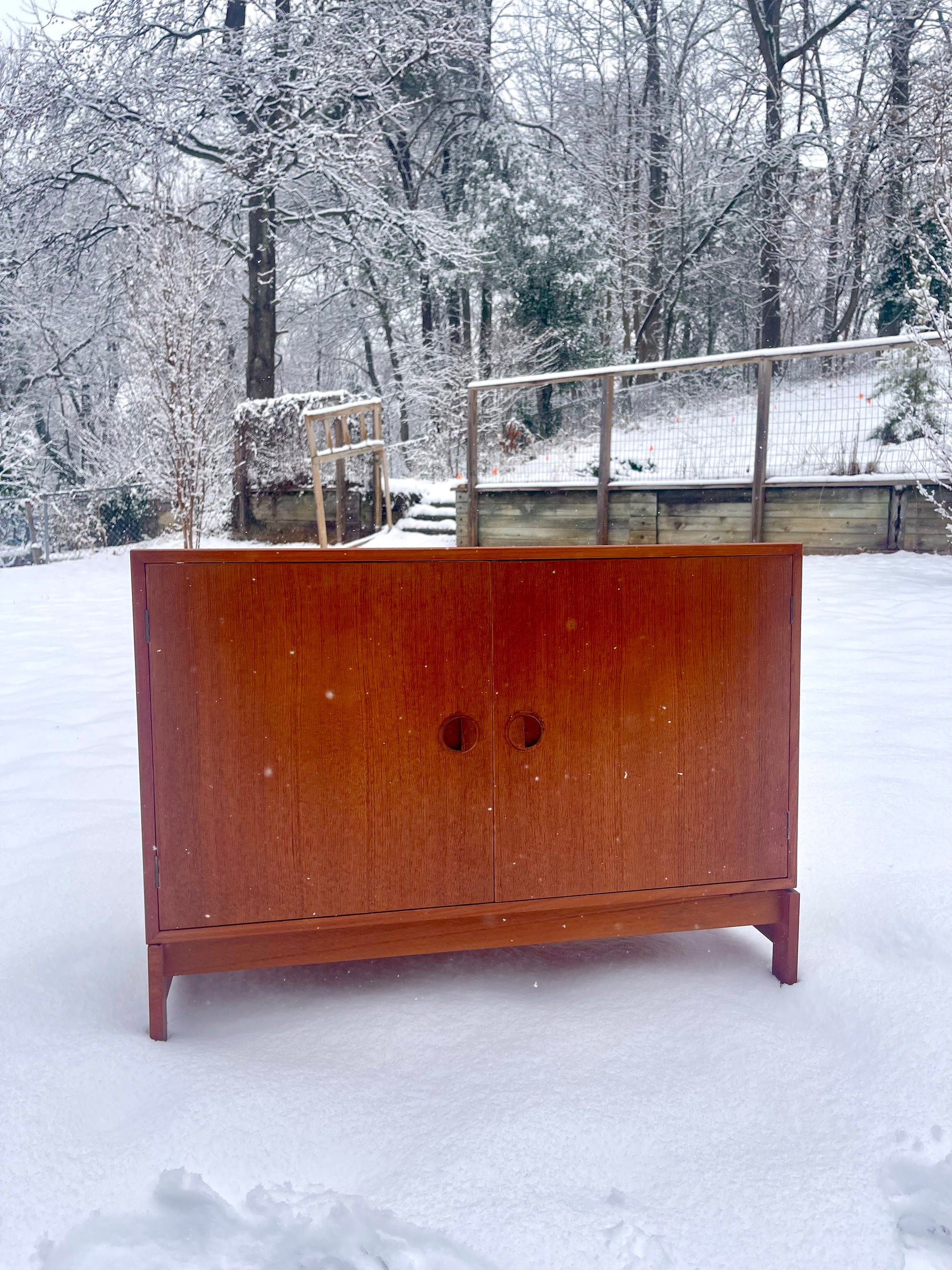 Danish Teak Cabinet by H.G. Mobler