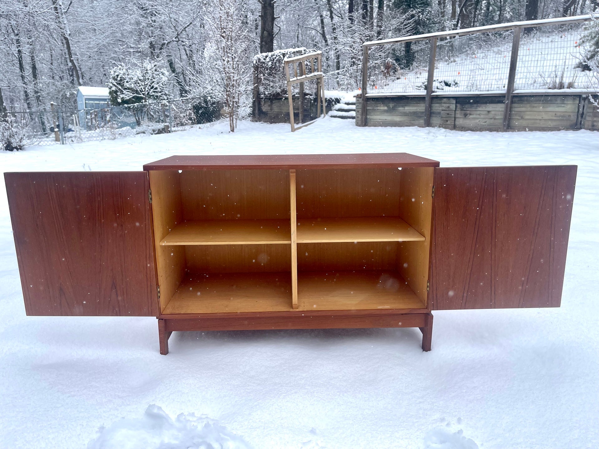 Danish Teak Cabinet by H.G. Mobler