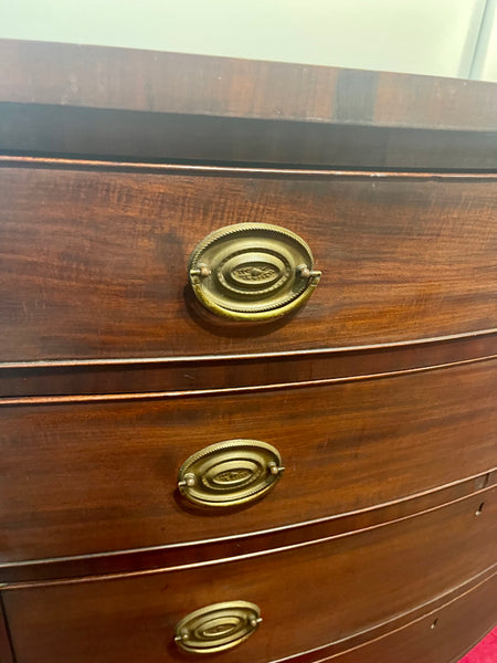 Antique American Empire Mahogany Chest of Drawers