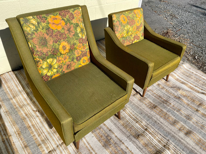 Midcentury Modern Flower Power Chair (Hers)
