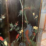 Asiatic Black Lacquer Floor Screens