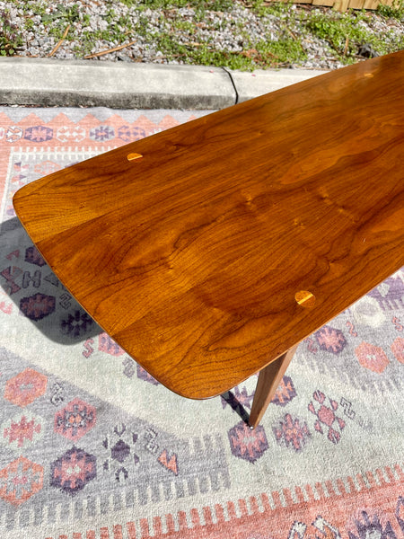 Midcentury Modern Lane Surfboard Coffee Table