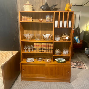 Danish Modern Teak Bookcase/Cabinet by Domino Mobler