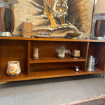 Reclaimed Antique Walnut Low Bookshelf or Media Stand