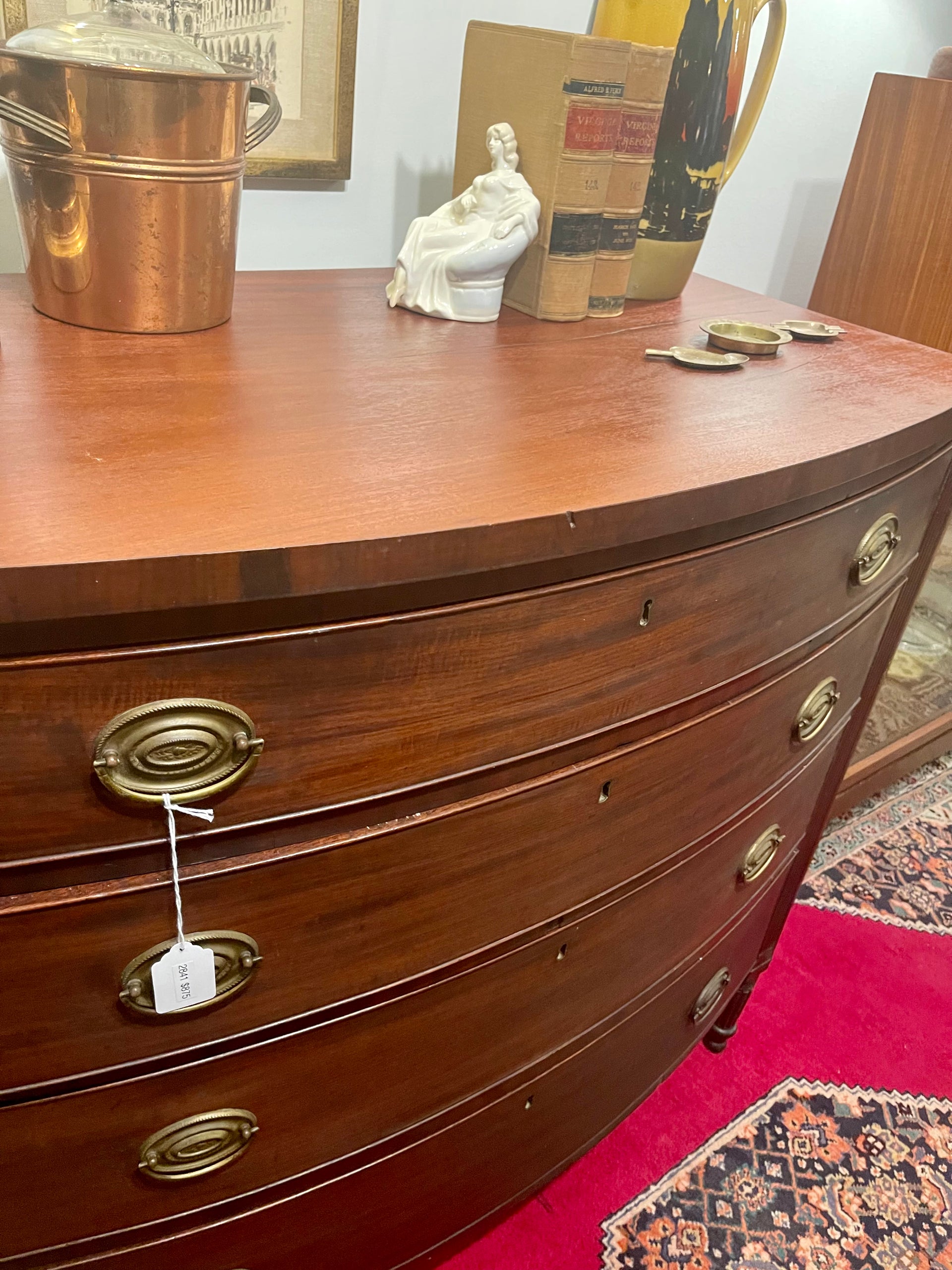 Antique American Empire Mahogany Chest of Drawers