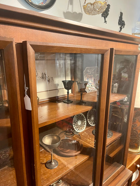 Midcentury Modern Walnut Hutch by United Furniture Co.