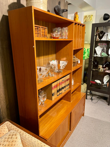 Danish Modern Teak Bookcase/Cabinet by Domino Mobler