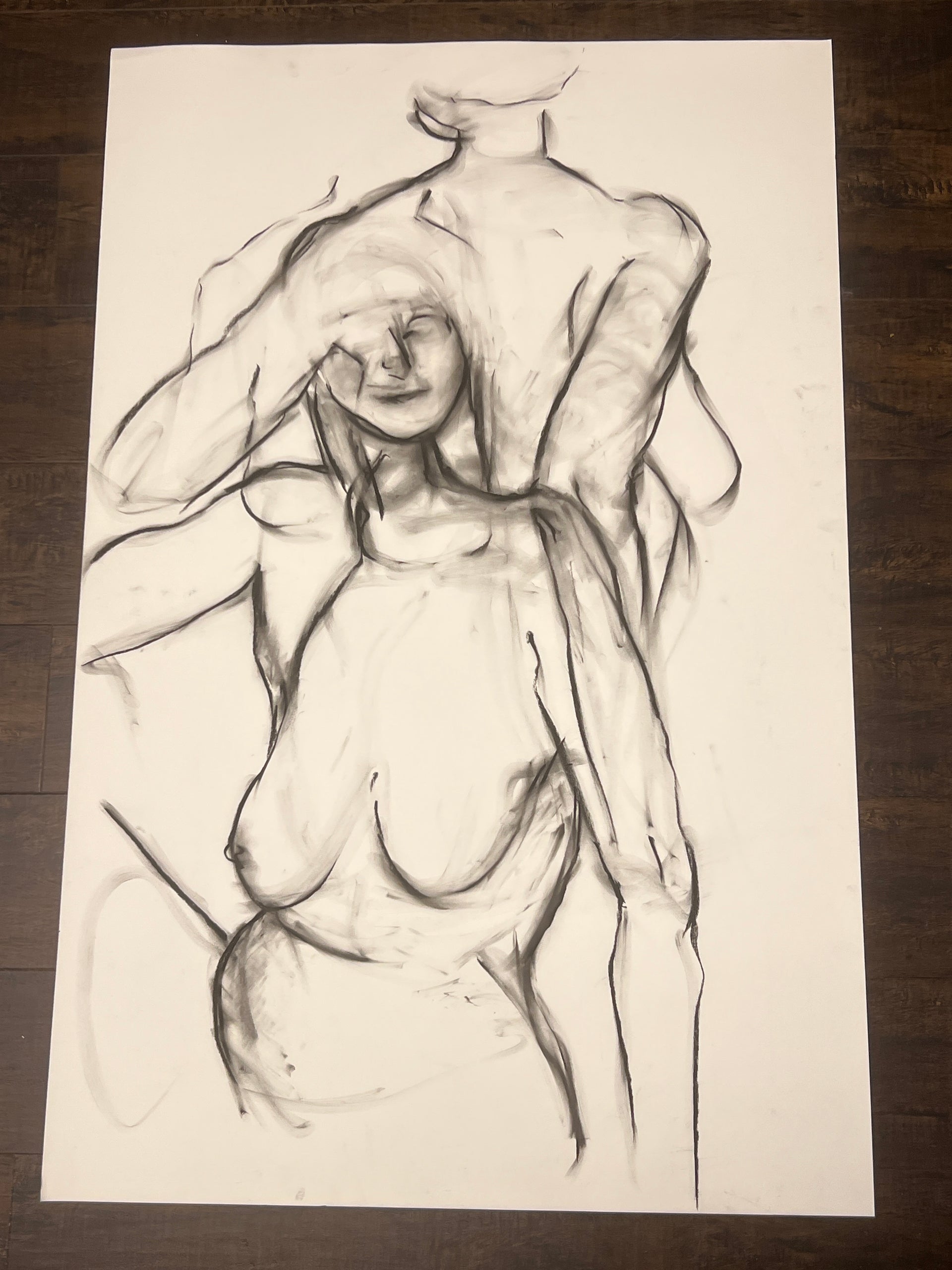 Soft Charcoal Sketch of Women (Nina Gelin-Meier Collection)