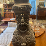 Heavy Bronze Asiatic Table Lamp