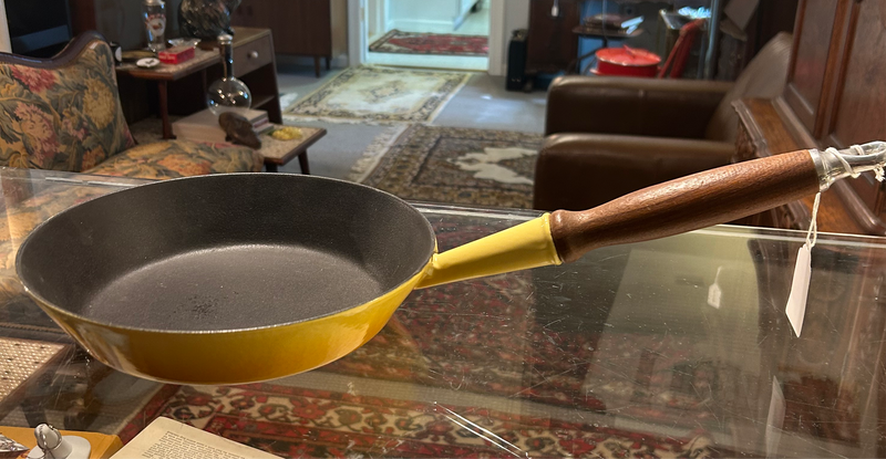 Le Creuset No. 28 Yellow Enamel Pot Saucepan