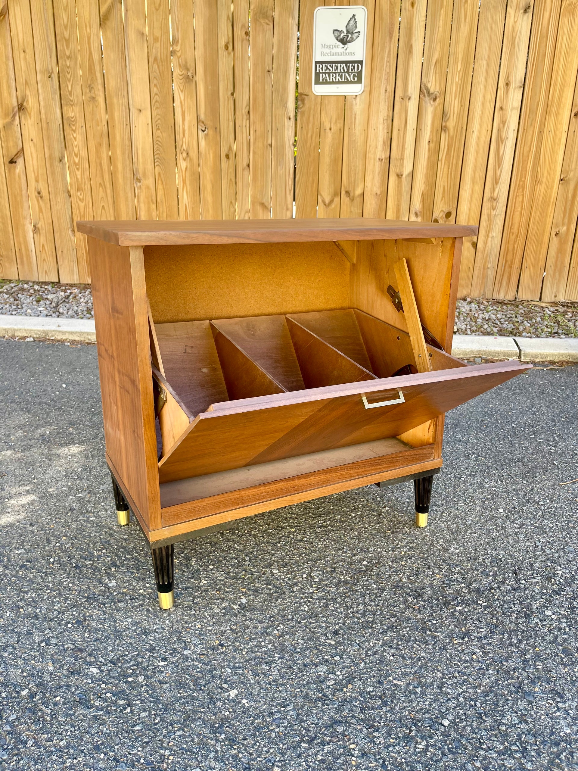 Vintage Midcentury Modern Record Storage Cabinet by Lane Furniture