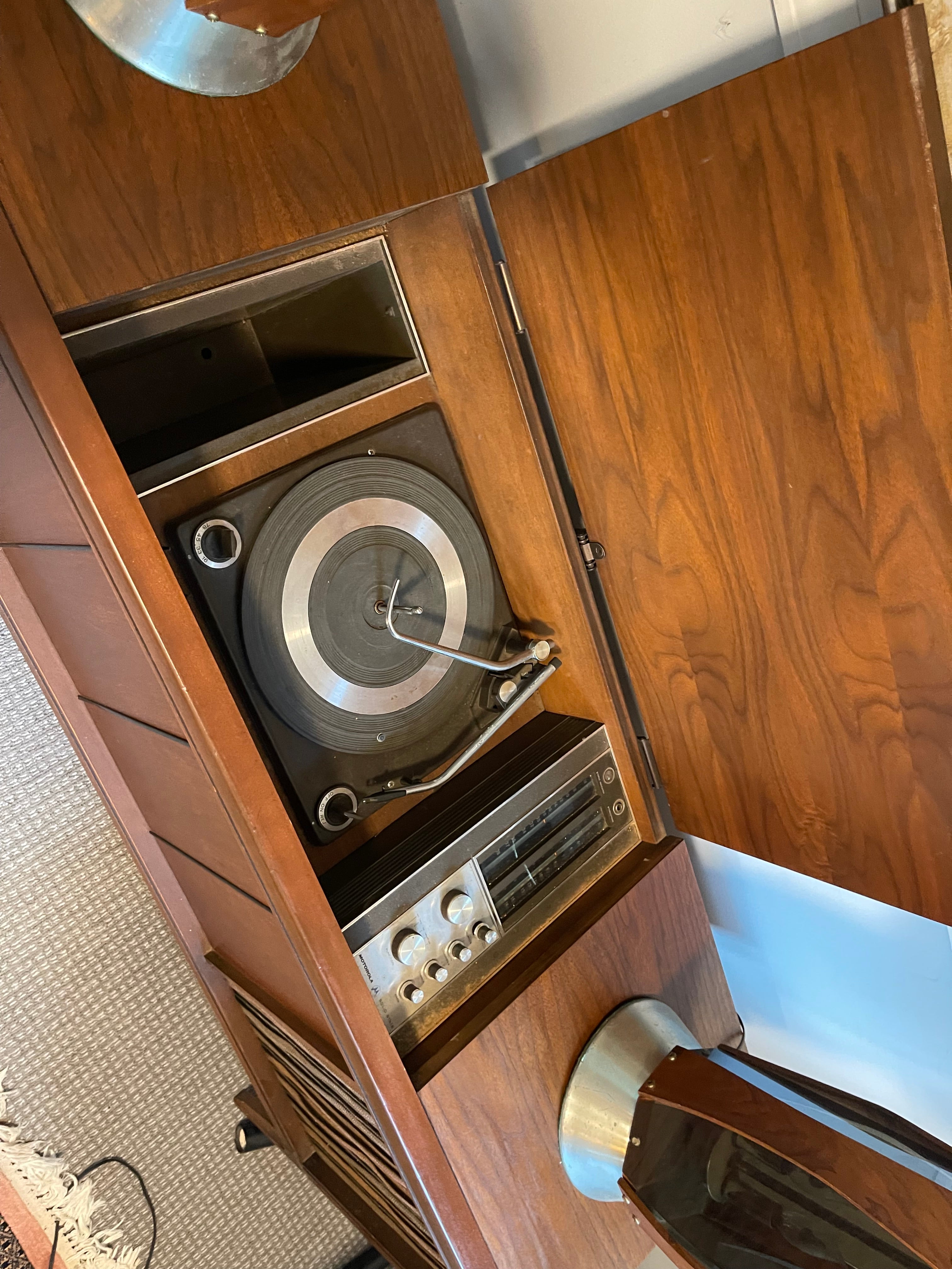 Midcentury Modern Motorola Solid State Stereo Cabinet – Magpie Reclamations