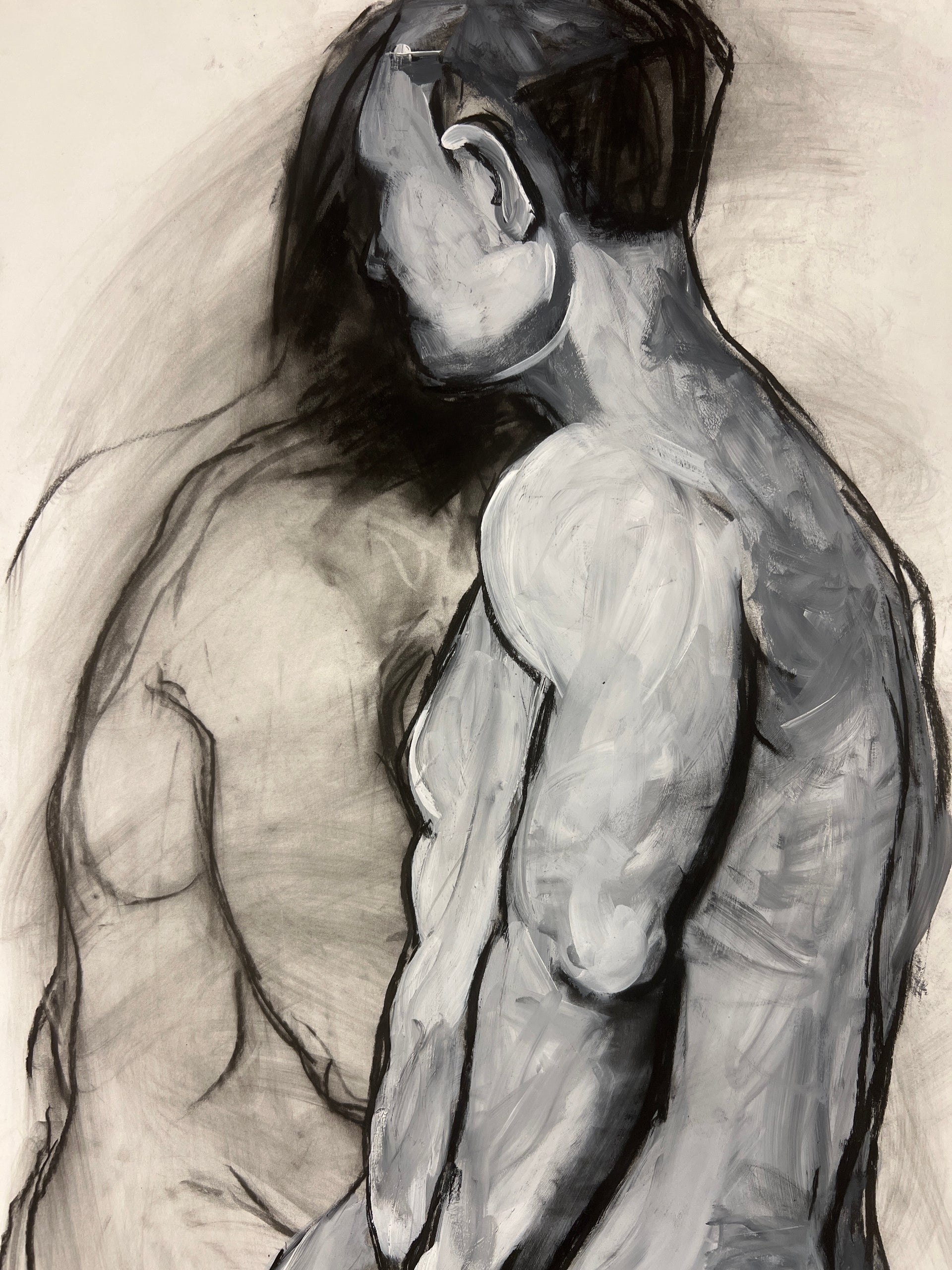 Side View of Men in Gray (Nina Gelin-Meier Collection)