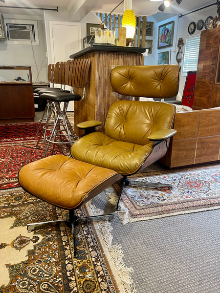 Vintage Eames Plycraft Lounge Chair and Ottoman