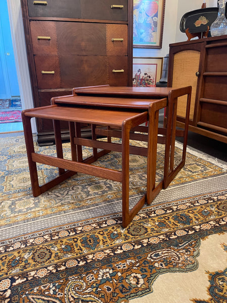 Scandinavian Modern Teak Nesting Tables