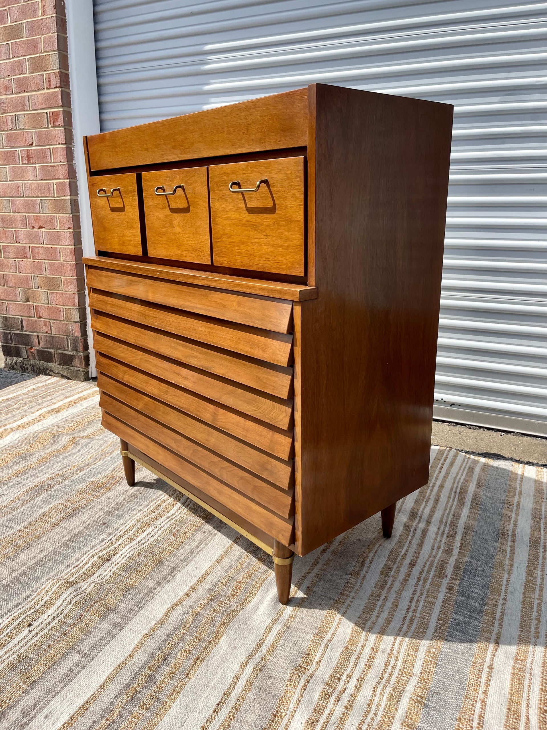 American of Martinsville Dania Tallboy Dresser designed by Martin Gershun