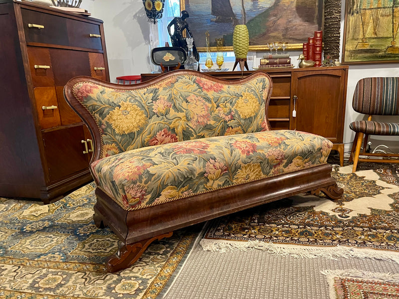 Antique American Empire Style Settee