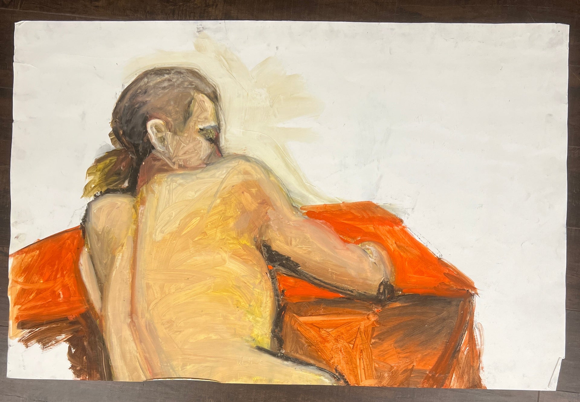 Man Thinking in Red Acrylic (Nina Gelin-Meier Collection)