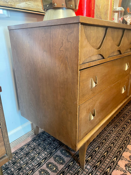 Midcentury Modern Broyhill Brasilia Six Drawer Lowboy Dresser