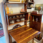 Fully Refinished Scandinavian Modern Rosewood Wall Unit & Gate-leg Table