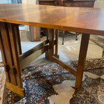 Midcentury Modern Walnut Folding Dining Table