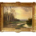 Oil on Canvas Painting in Gilt Frame Signed Augustus Spencer